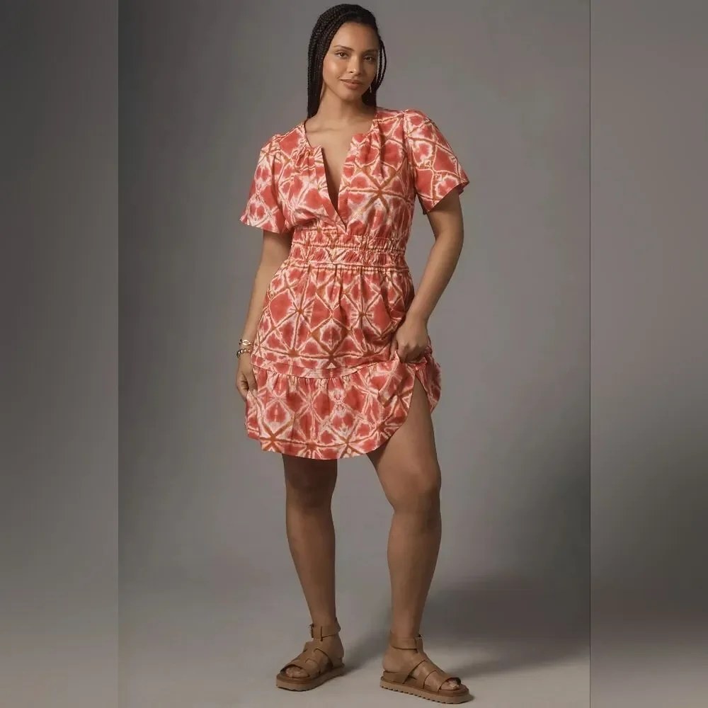 Anthropologie The Somerset Mini Dress in Med Pink NWT - Picture 7 of 10